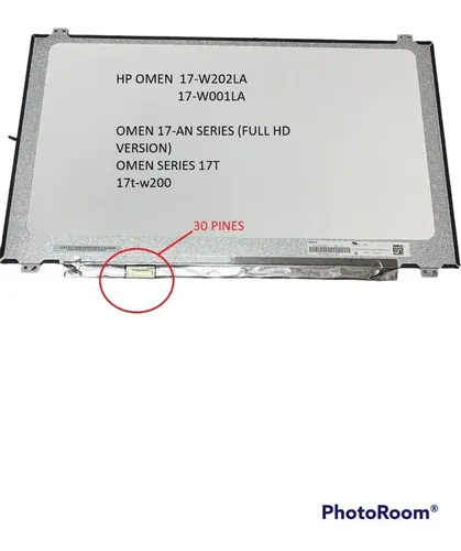 Écran LCD De Remplacement 17.3" 30 Broches Pour HP Envy 17-CG - Modèle N173HCE-E3A REV.C1 (Occasion, Testé)