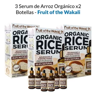 3 Serum De Arroz Orgánico X2 Botellas - Fruit Of The Wakali