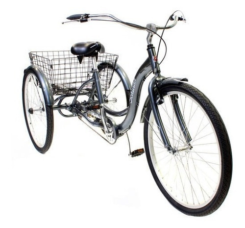 Triciclo De 26'' Schwinn Meridian Para Adultos, Plata