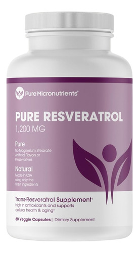 Resveratrol 200 Mg - 60 Cápsula - Unidad a $3882