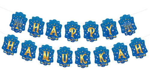 Cartel De Janukkah Feliz Pancarta De Januc Para Decoracin De