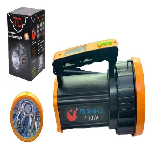 Lanterna Farolete Led 2km Holofote Profissional 100w Alcance