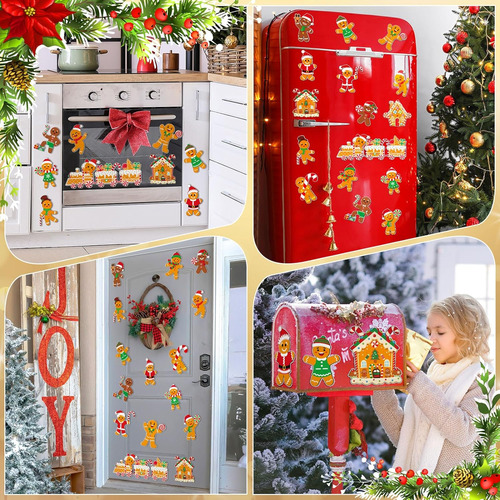 30 Unidades De Navidad De Pan De Jengibre Para Decoración De