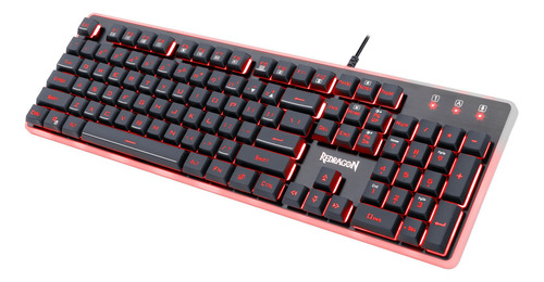 Imagen 3 de 4 de Teclado Gamer Redragon Dyaus K509 Español Luz De 7 Colores