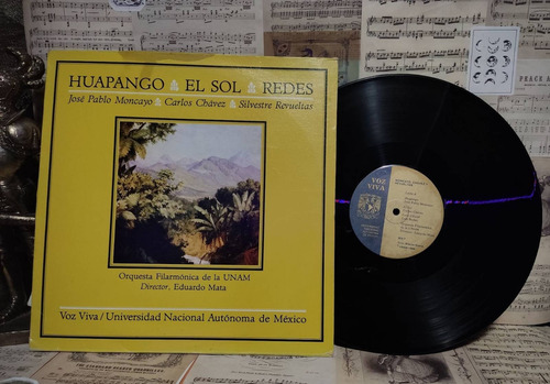  Lp Huapango El Sol Moncayo Chavez Y Revueltas Unam Vinilo