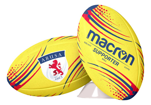 Balon De Rugby Macron Arusa Supporter Amarillo