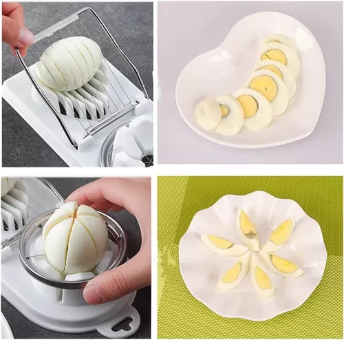 Cortador de huevos para huevos cocidos Cortador de fresas con
