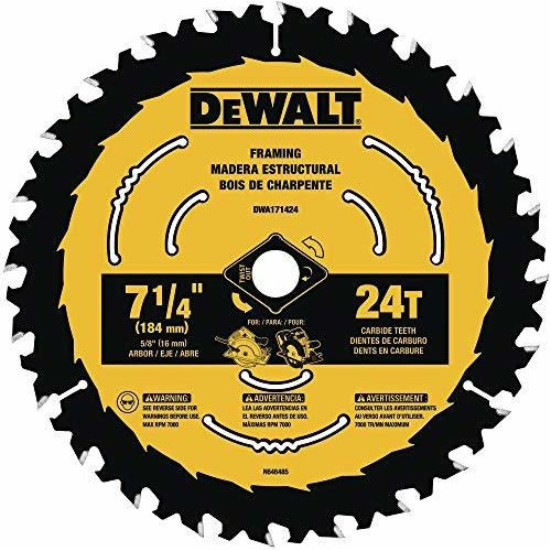 Disco De Corte Dewalt Dwa171424 Hoja De Sierra Circular De 7