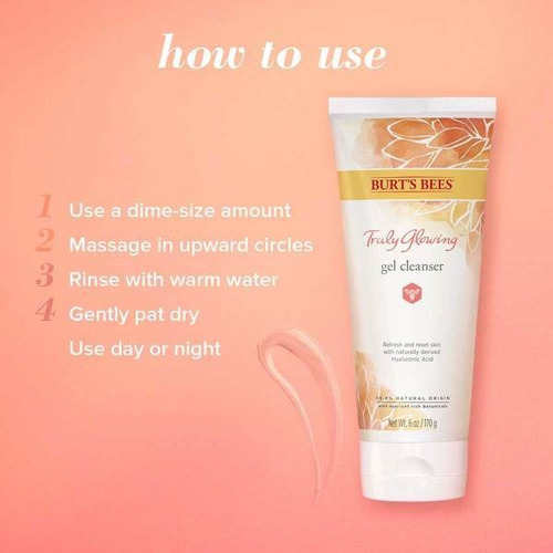 Imagen 4 de 5 de Limpiador En Gel Burt's Bees Truly Glowing 170 Gr