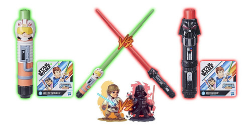 Kit Sabre Star Wars Luke Skywalker Vs Darth Vader Hasbro