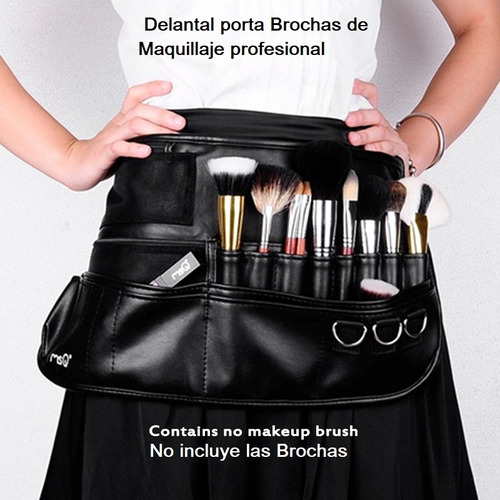 Delantal Porta Brochas De Maquillaje Profesional | MercadoLibre