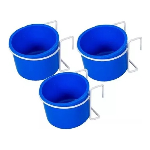 3 Un Caneca Comed. Suporte De Arame Papagaio Maritaca Calops