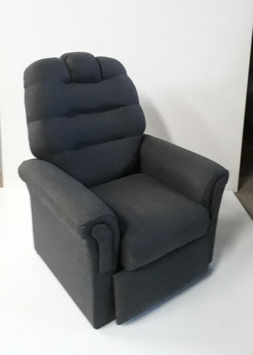 Sillon Poltrona Reclinable Relax Chenille Alpha Eco Cuero