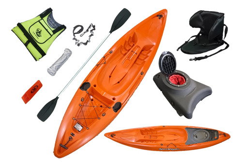 Kayak Sportkayak S1 Completo Para Pesca E Rba Outdoor