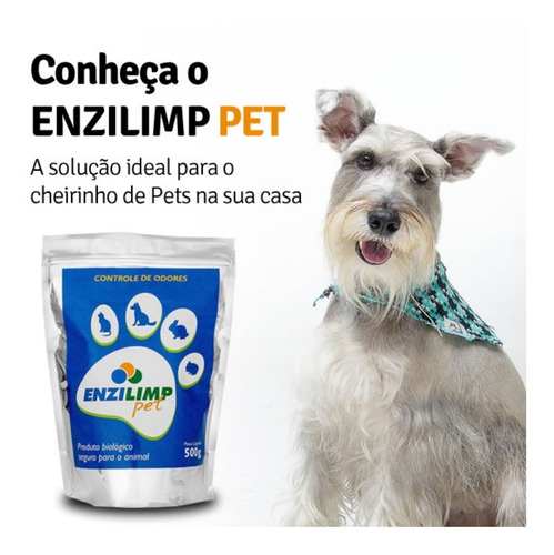Imagem 3 de 4 de Enzilimp Pet Biodegrador - Tira Odor Urina Fezes 500g