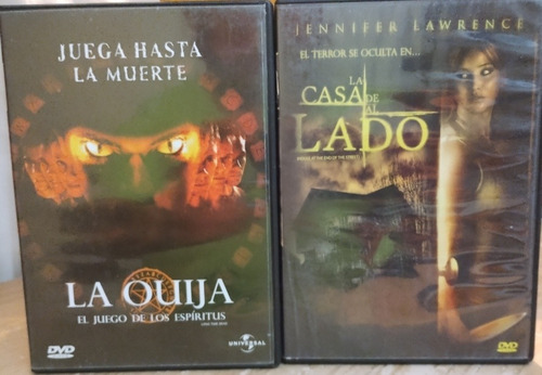 2 Dvd's Películas: La Ouija Y La Casa De Al Lado 