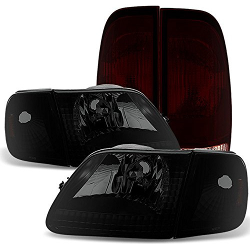 Para Camioneta Heritage Faro Ahumado Negro Luz Señal Lampara