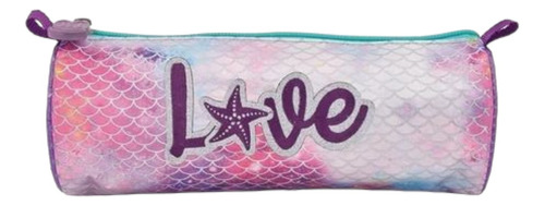 Cartuchera Footy Sirena Love Cilindrica Escolar Original