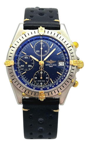 Relógio Breitling Chronomat Chronocockpit Preto Aço E Ouro Aço (Usado)