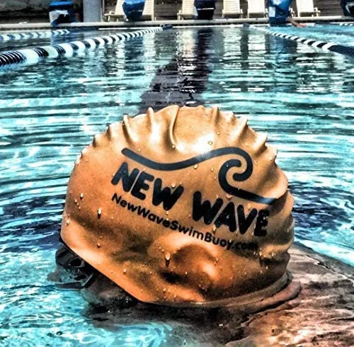 Gorro De Natación New Wave - Silicona (naranja)