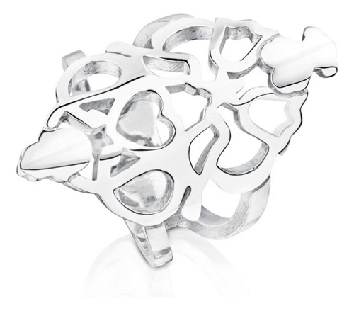 Anillo Motif Power De Plata Tous