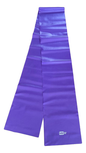 Faixa Elástica Para Fisioterapia Yoga Alongamento Pilates Cor Roxo