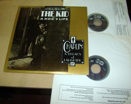 Charlie Chaplin The Kid / A Dog's Life Laser Disc Doble Usa 