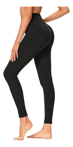 Pack 3 Calza Leggings De Cintura Alta Mujer Suaves Elásticos