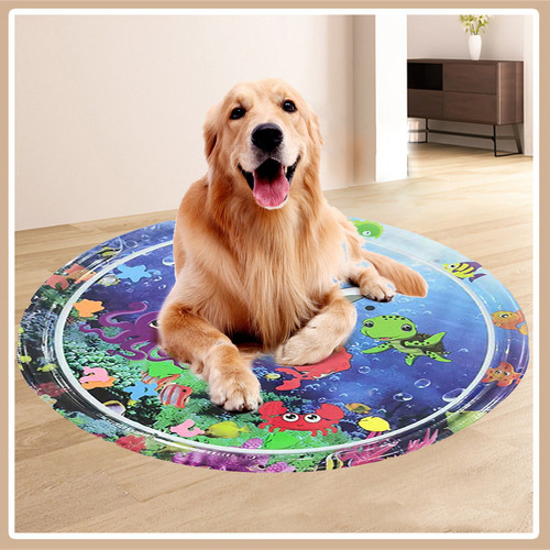 Wh Tapete Juego Acuático Espesado For Gatos, Tapete Jueg