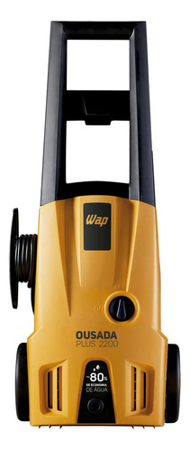 Lavadora de alta pressão Wap Ultra Ousada Plus 2200 amarela e preta de 1500W com 1750psi de pressão máxima 127V