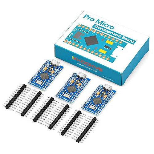 Placa Modular Kookye Pro Micro Atmega32u4 De 5 V/16 Mhz, 2 V