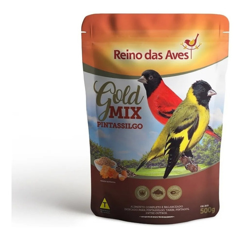 Pintassilgo Gold Mix Premium 500gr - Reino Das Aves