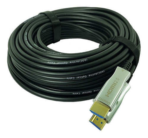 Imagem 5 de 5 de Cabo Hdmi Tv Fibra Óptica 18gbps 60hz De 20 Metros Win Cabos