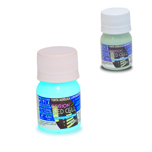 Imagem 2 de 2 de Tinta Ponto Glow Para Alça E Massa De Mira 25ml Cor Azul Esv