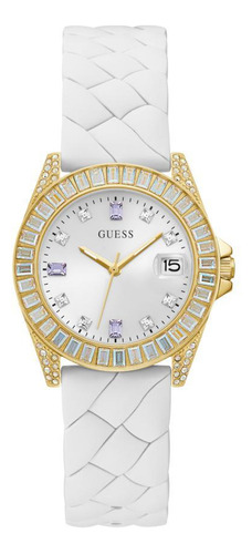 Relógio Guess Feminino Branco Silicone Gw0585l2