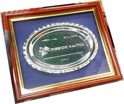 Cuadro Plato Placa Premio Bandeja Reconocimiento Homenaje