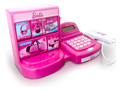 Caja Registradora Juguete Barbie Con Sonido Scaner Y Mercaderia