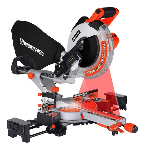 Imagen 1 de 2 de Sierra Ingletadora Banco 255mm 1800 W Dowen Pagio 9992646.3