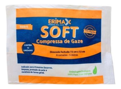 Erimax Compressa de Gaze 10 unidades 7.5cm