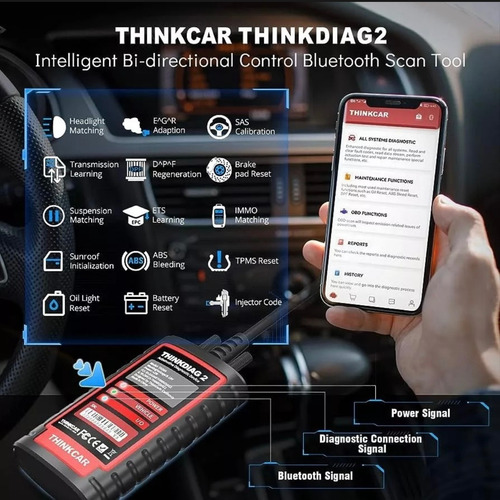 Scanner Thinkdiag 2 Automotivo Can Fd Obd2 Launch Easydiag