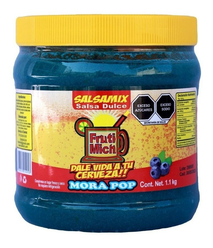 Saborichela Pulpa Para Escarchar Micheladas Mora Azul 1.1 K