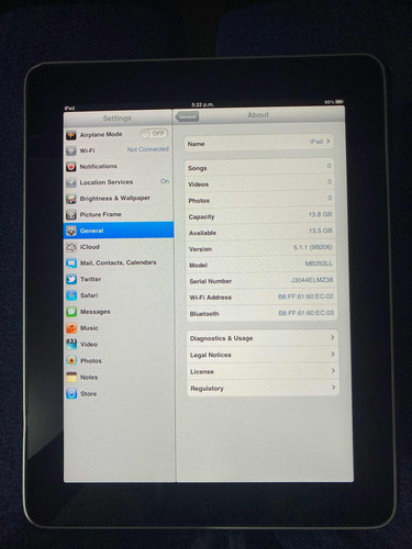 iPad 16gb A1219