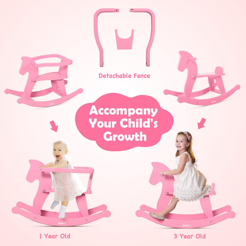 Caballito De Madera Belleur Para Niños De 1 A 3 Años,