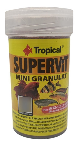 Alimento Mini Pellet Supervit Mini Granulat 100ml 