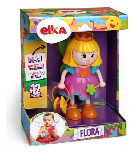  Boneca Flora Fadinha De Atividades - Elka