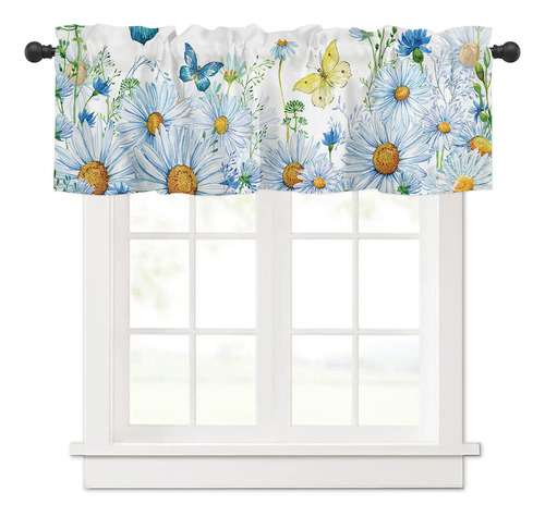 Cortina Cenefa Verano Para Windows Country Flower Insect 54