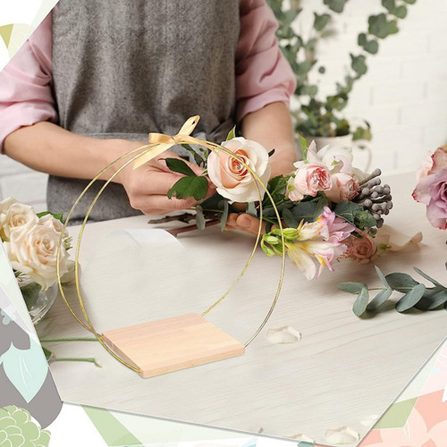 Juego De 2 Aros Florales Para Coronas De Boda