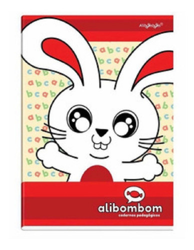 Kit 4 Caderno Brochurão Flexivel C/pauta Alibombom 60 Folhas