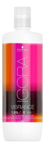 Crema activadora, gel o loción Igora Vibrance Schwarzkopf, 1 litro, tono 1,9%, crema de 6 volúmenes