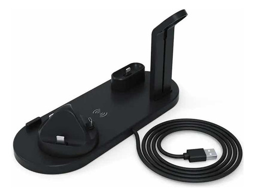 6 En 1 Soporte Carga Inalámbrico Para Iphone/ Iwatch/airpod